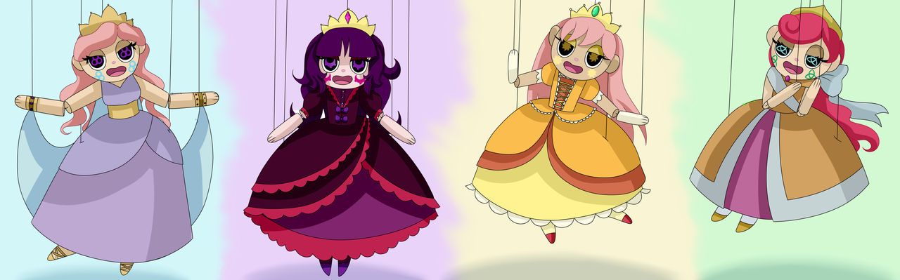 Puppet Princess Drawing Puppet Princesses Over Generations by Cosmos-Art on DeviantArt