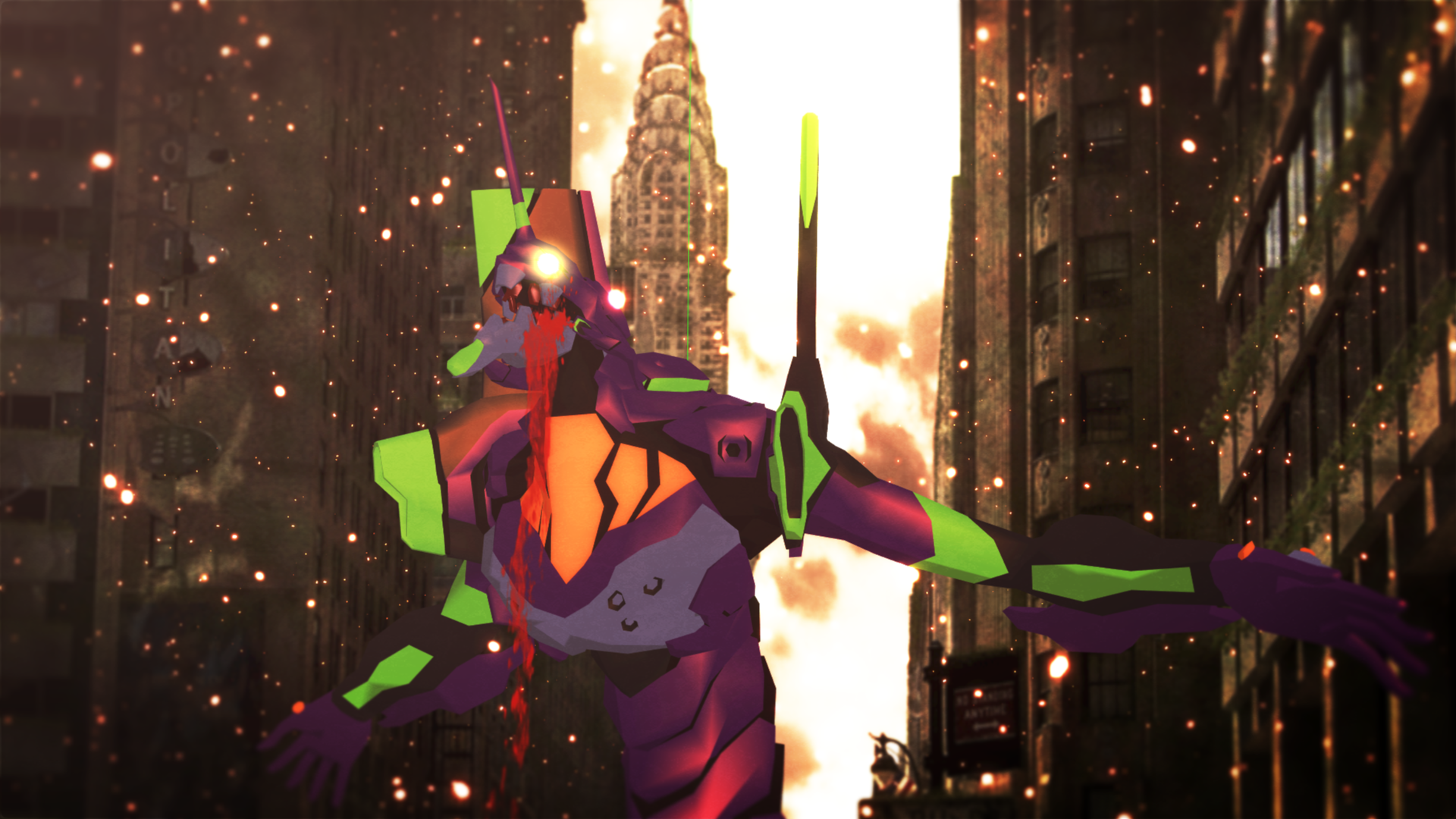 Eva Desktop EVA 01 Wallpaper by K-Soft on DeviantArt