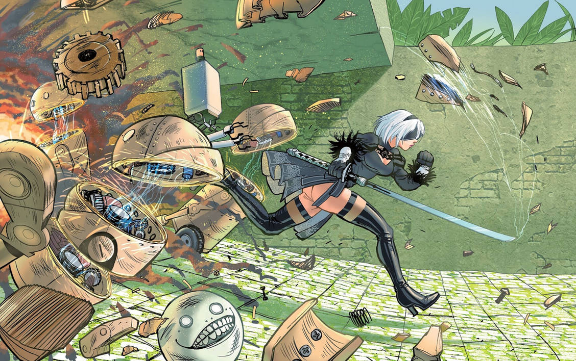 Automata Running NIER Automata 2B Run by ComiKen on DeviantArt