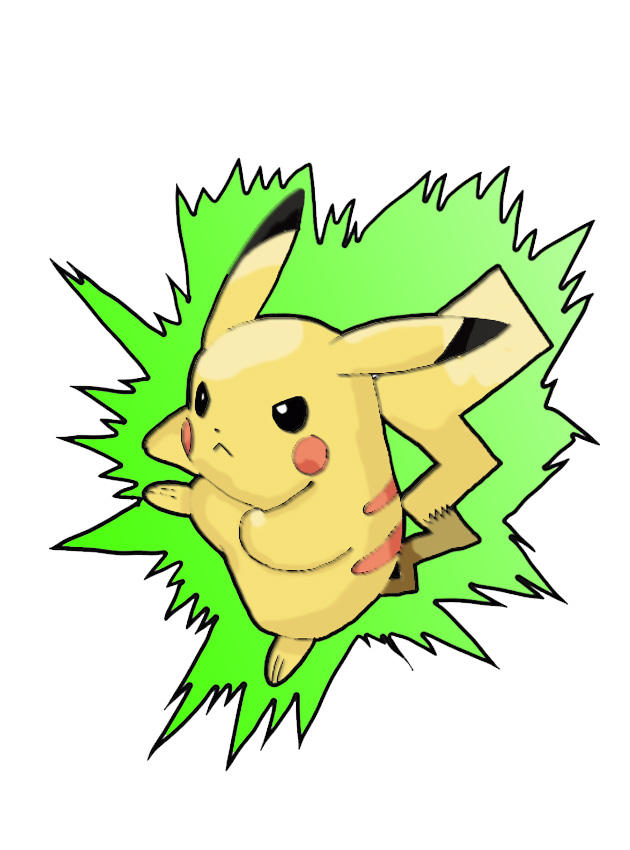 Pikachu Attacking Coloring by AiColoringPokemon on DeviantArt