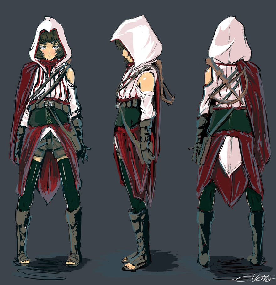 Assassin Looks Assassin costume design draft by Psycuror on DeviantArt