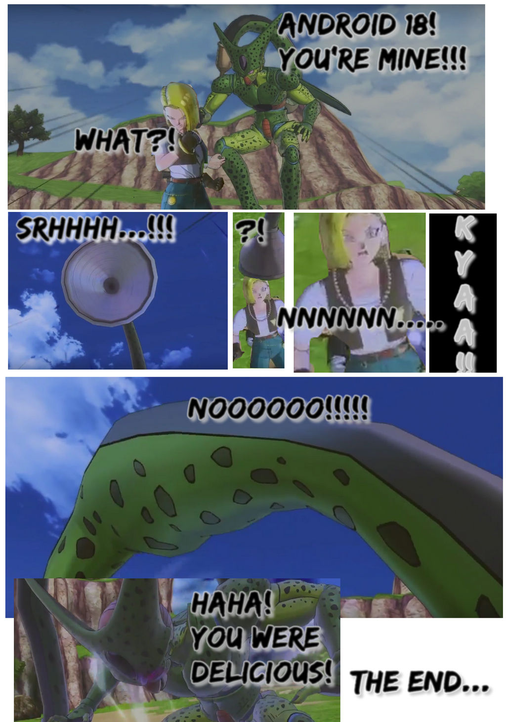 Imperfect Cell Absorbs Android 18 (Montage ) by CellVor on DeviantArt