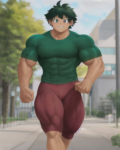 Buff Deku V2 by calebc123 on DeviantArt