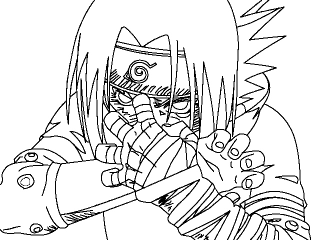 Sasuke Uchiha Lineart