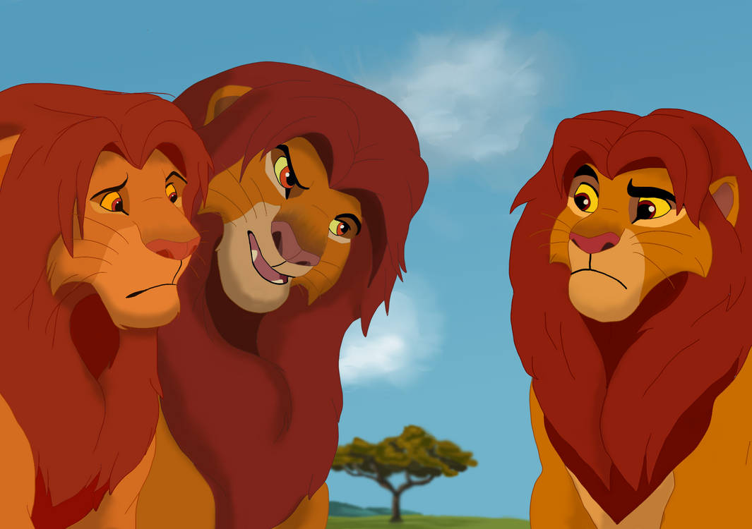 Simba, Simba, and ...Simba? by SnowingRoses on DeviantArt