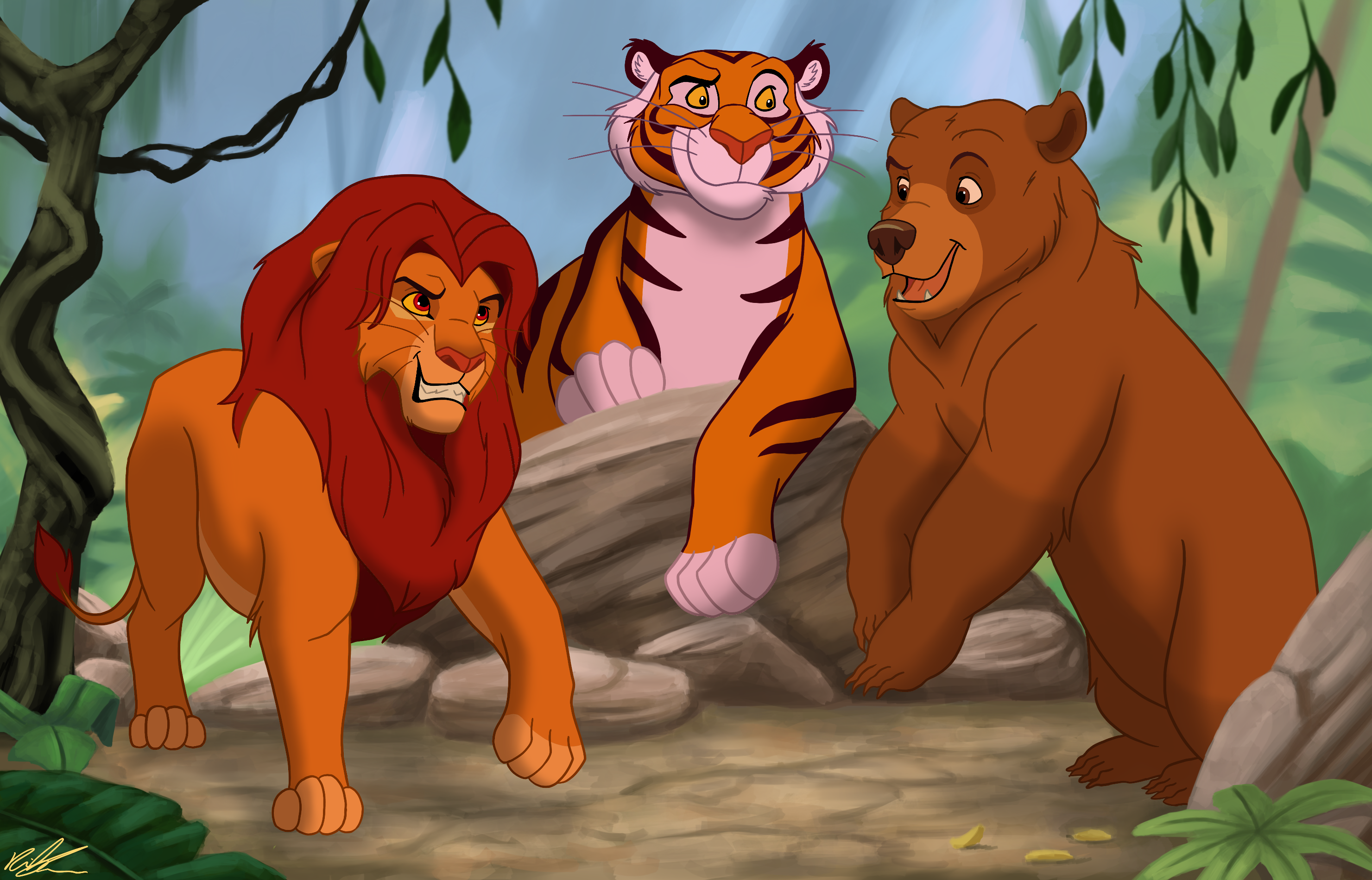 Lions, Tigers, and Bears by SnowingRoses on DeviantArt