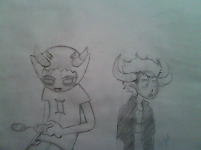 Sollux and Tavros drawing