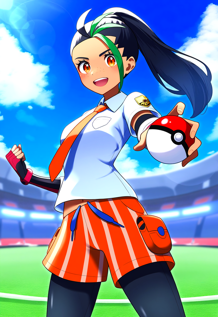 Nemona R64 Nemona ready for another pokemon battle by jessielb on DeviantArt