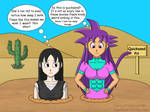 Tani and Jagaimo in quicksand by SuperVegeta1986