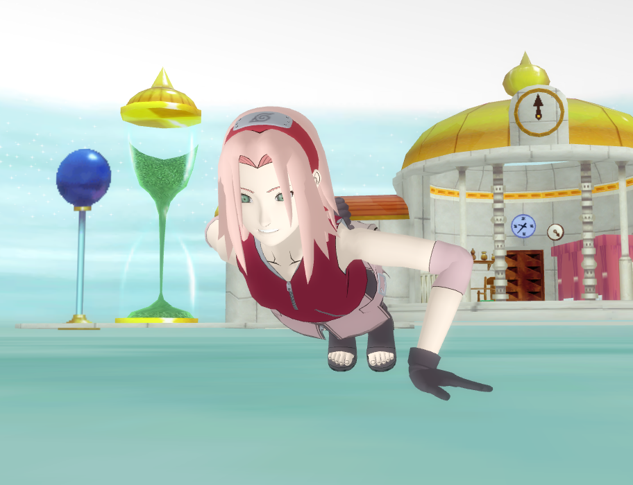 Sakura training in Time Chamber