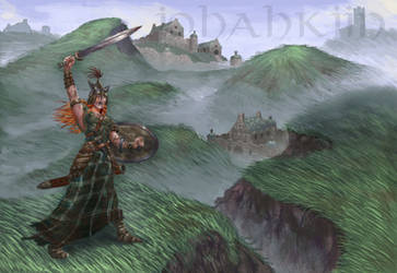 Shieldmaiden of the Highlands by Johahkiin