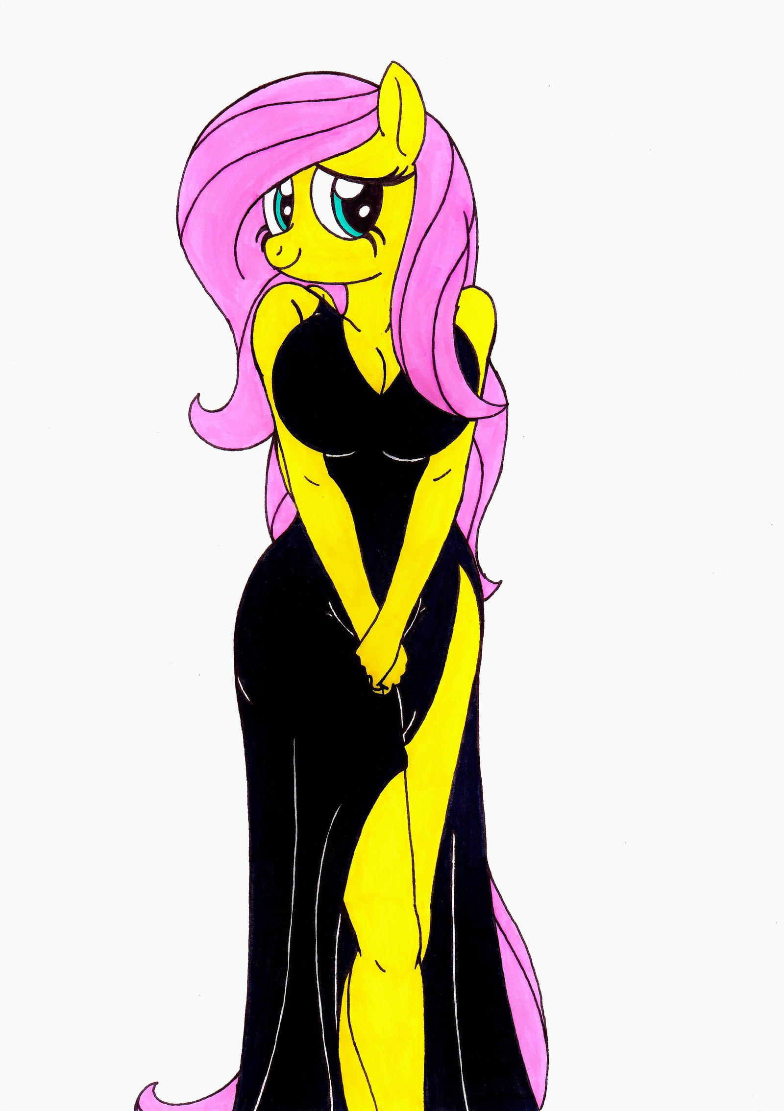 Killerteddybear Deviantart Rarity Fluttershy in Rarity's Dress by KillerTeddyBear94 on DeviantArt