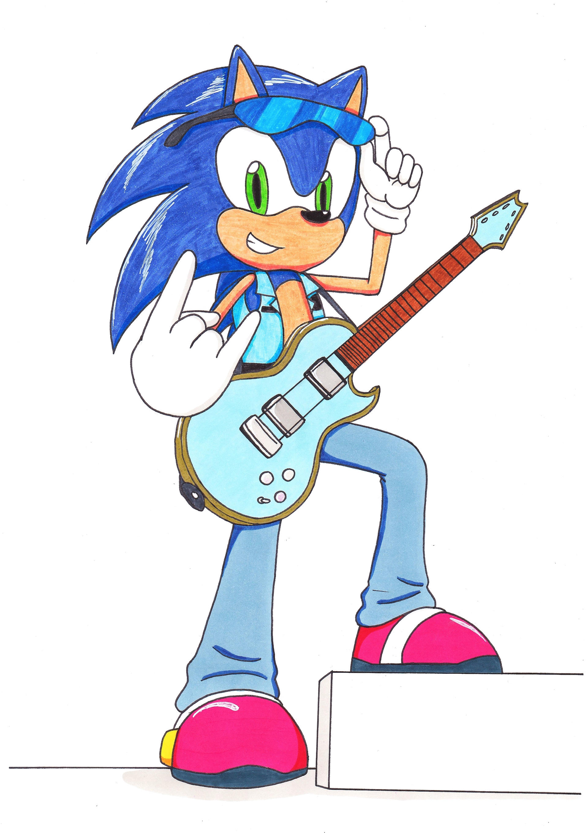 Sonic Rocker Sonic - Ready to Rock by KillerTeddyBear94 on DeviantArt
