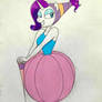 Rarity Cosplays as Ms Fieldmouse