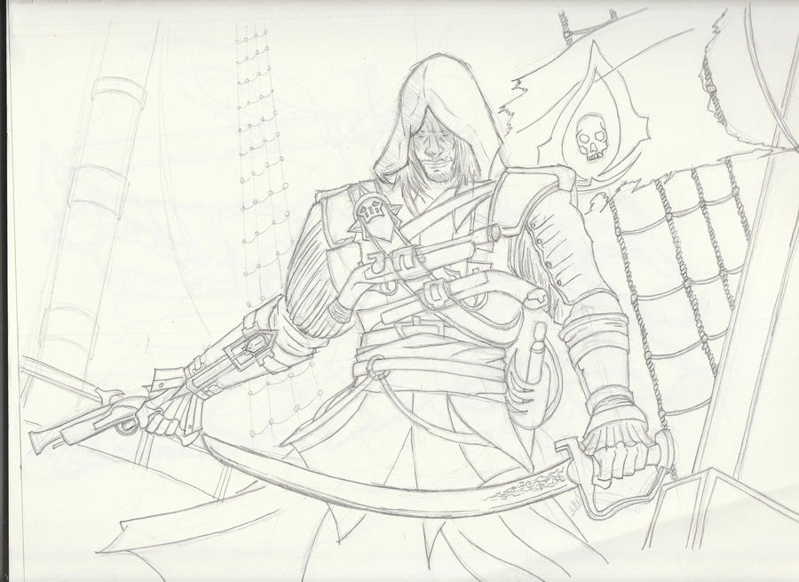 Assassin s Creed Black Flag Sketch By JPHollingsworth On DeviantArt assassin-s-creed-black-flag-sketch-by-jphollingsworth-on-deviantart