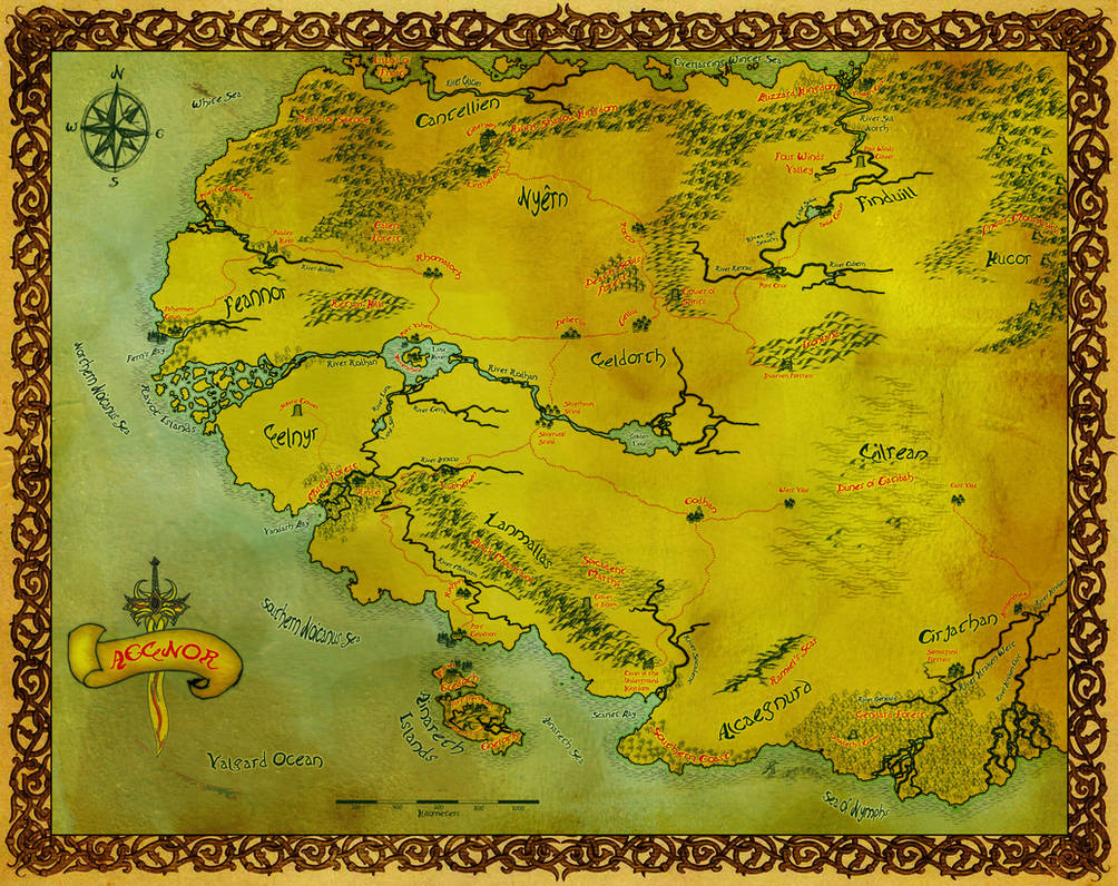 Lucanor Map MAP - Aegnor by GhostHead-Nebula on DeviantArt
