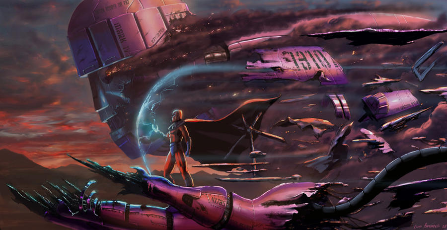 Magneto and Sentinel by LivioRamondelli