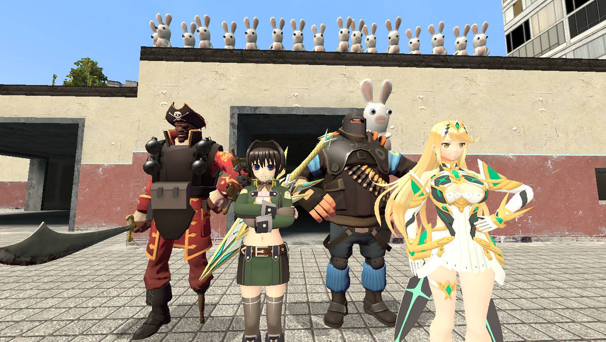 Brandon and the Gang with the Hordes of Rabbids by Sirknightheart on ...