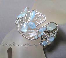 Aquamarine Cuff Bracelet