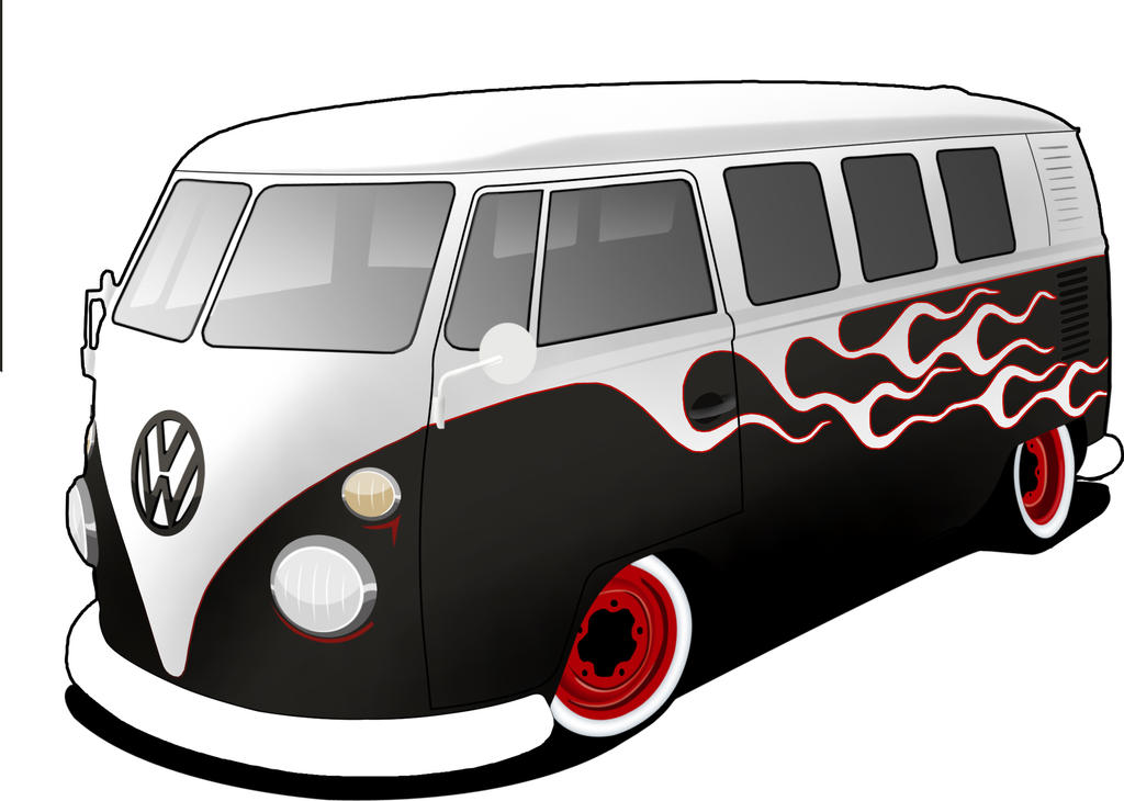 VW bus split draw by gseb90 on DeviantArt