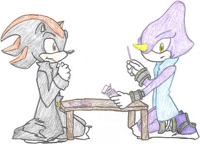 Shadow and Espio Eating Pocky