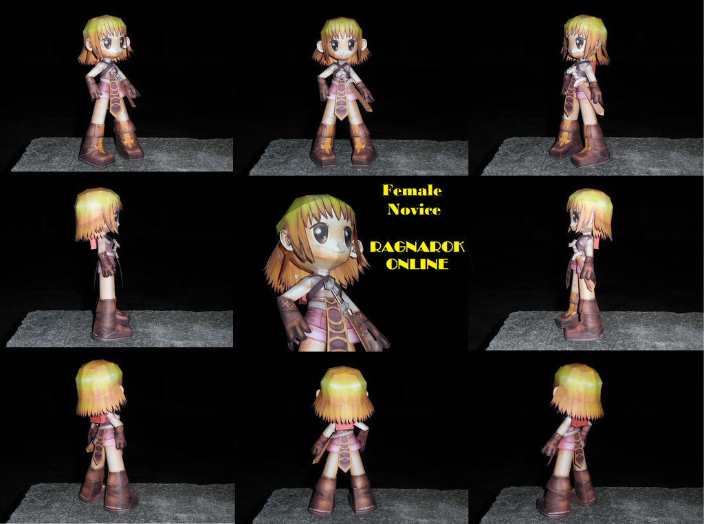 Female Novice - Ragnarok Online papercraft by HaoLRed on DeviantArt