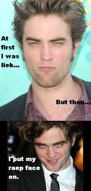 Robert Pattinson Raep face