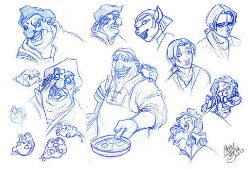 Treasure Planet Sketch Dump