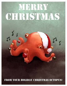 Holiday Christmas Octopus!