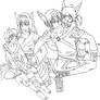 .::Gijinka Family Lineart::.