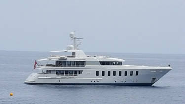 Yacht on the Mediterranean