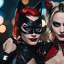 Harley Quinn and Catwoman - Hug