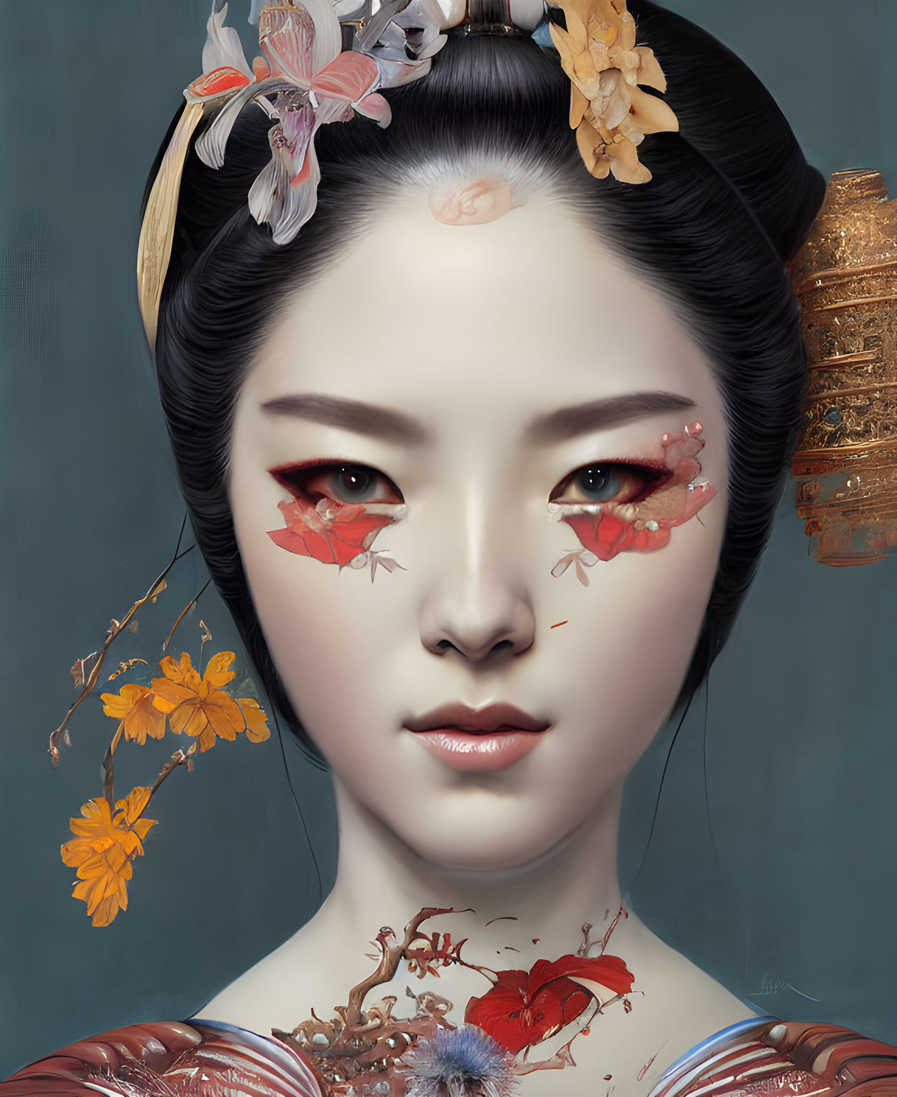Elagent Geisha by AIArt11 on DeviantArt