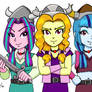 The Dazzlings as the Lost Vikings