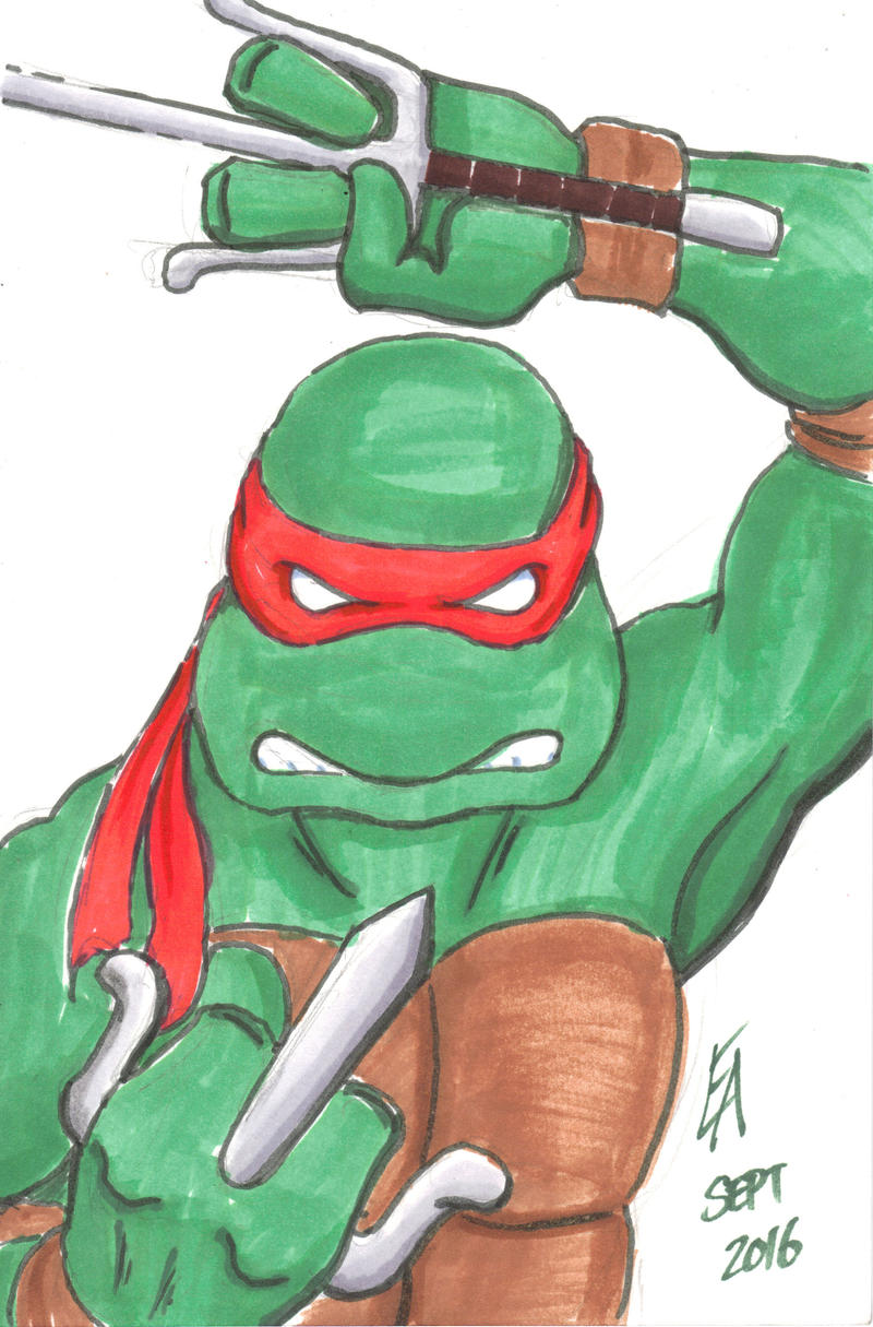 TMNT Raphael sketch by mayorlight on DeviantArt