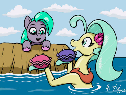 Seashell Meets Princess Skystar