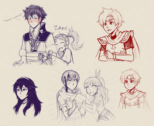 Some Fire Emblem sketches