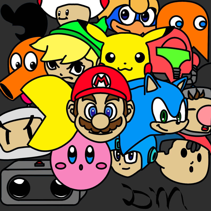 Mostly retro video game characters by TheArtique on DeviantArt