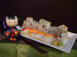 Towering Sushi2 Kokeshi Doll