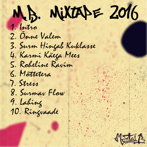 M.B. mixtape 2016 back cover