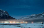 Zugspitze Mountains at Night 3 by Creative--Dragon