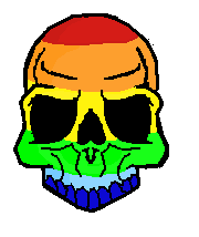 Rainbow Skull