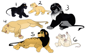 CLOSED Family Lion King Adoptables