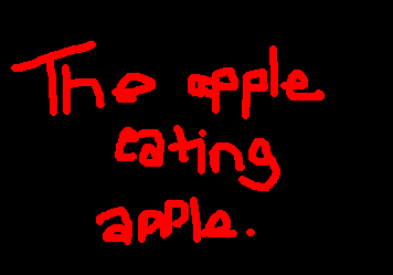 The apple eating apple