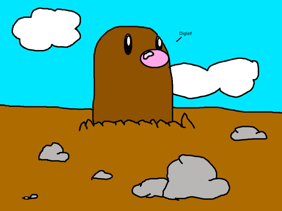Diglet by urface10000 on DeviantArt