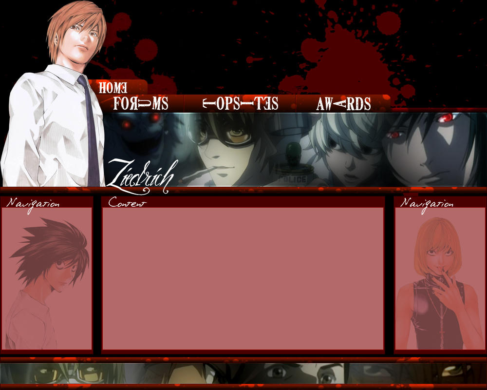 Death Note Block Death Note Layout by migratingevilpoo on DeviantArt