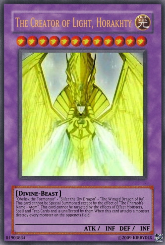 horakhty yugioh card Divine Beasts Slifer, Obelisk, Ra, (Alt. Art) - 8 cards set Egyptian God Cards - The