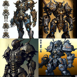 Baseee Masamune Shirow Style Exo-armour 625b111a-f