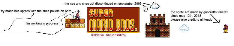 SNES Styled NES Super Mario Bros Sprites by Guscraft808Beta2 on DeviantArt