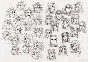 Expressions study - LydiaxBeetlejuice